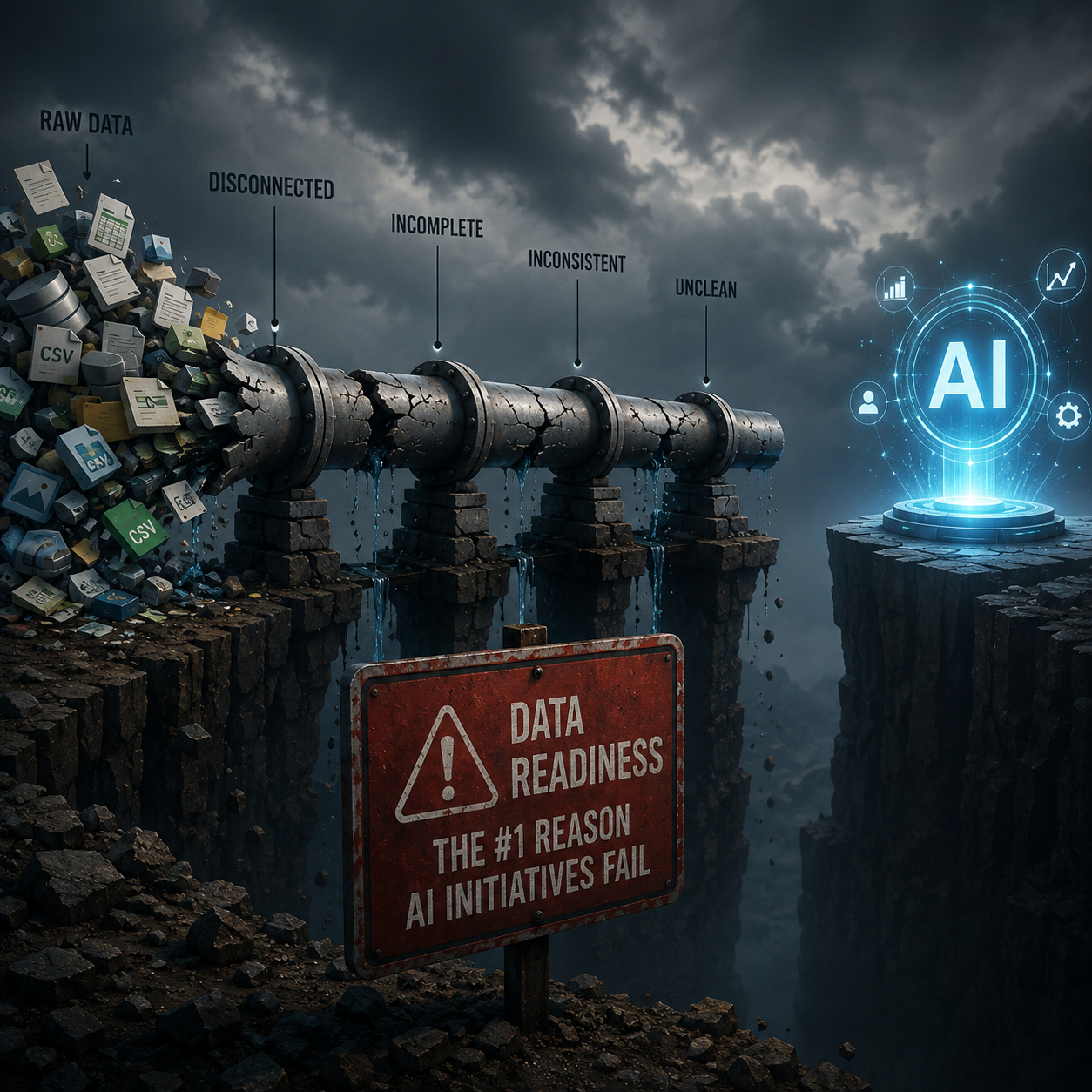 Why AI Initiatives Fail: The Data Readiness Problem